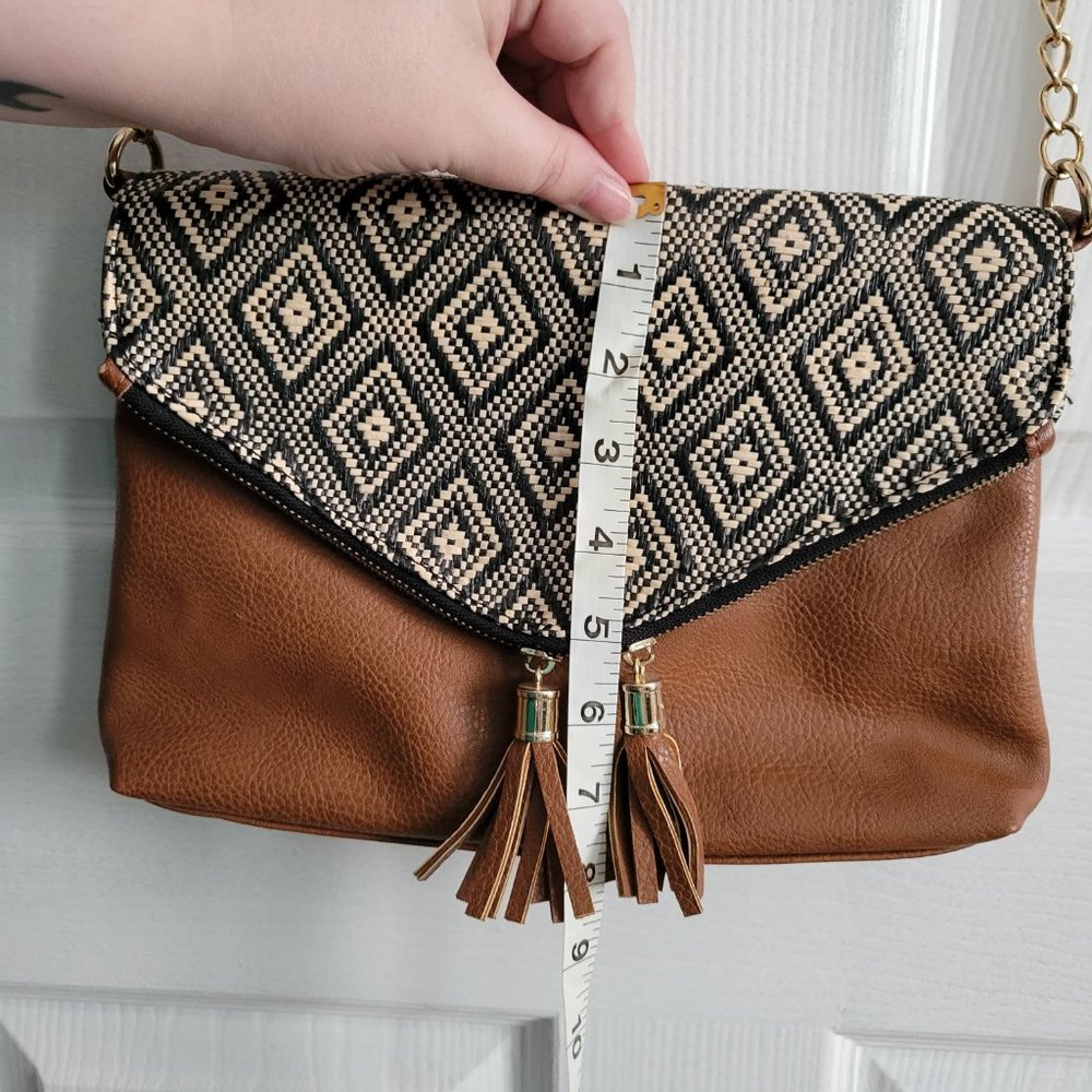 Call It Spring Diamond Pattern Boho Crossbody Bag - Picture 2 of 16